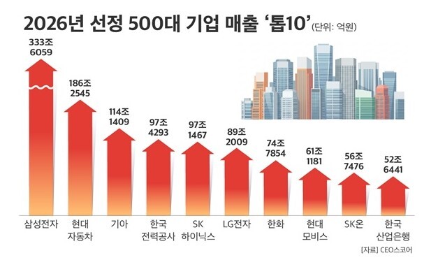 ‘AI 반도체’ 폭증에 SK하이닉스, 대기업 매출 ‘톱5’ 진입