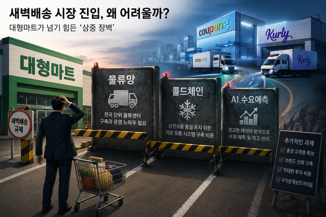 새벽배송 규제 풀려도⋯ 대형마트가 쿠팡 못 넘는 이유 - 뉴스 썸네일 이미지
