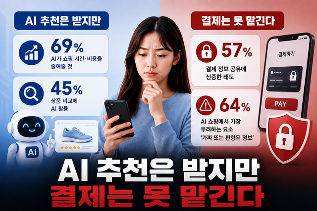 韓 소비자, AI 쇼핑 추천은 받지만 결제는 안 맡긴다