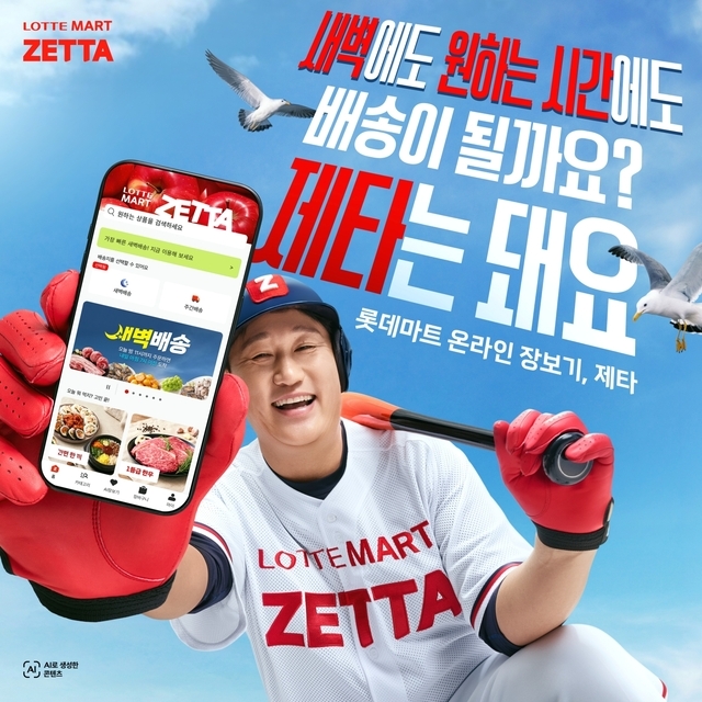 "돼~요"⋯ 롯데마트 제타, 이대호 앞세워 부산 공략 - 뉴스 썸네일 이미지