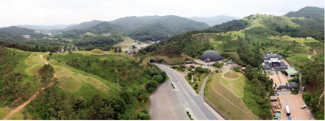 고령 지산동 고분군 원경