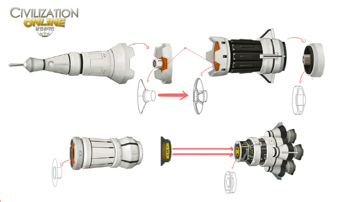 문명 온라인_현대_우주선