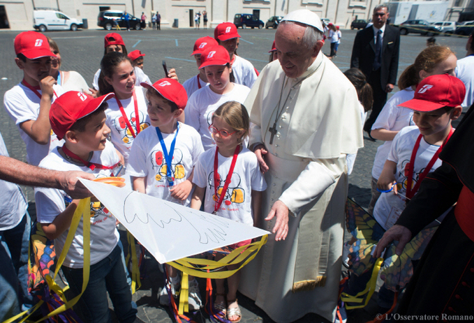 VATICAN-POPE-CHILDREN