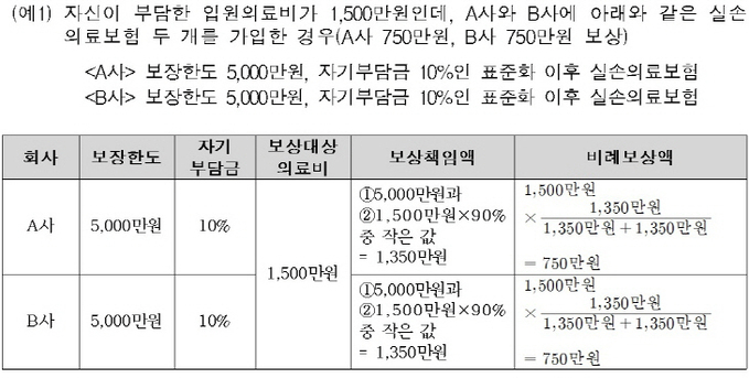 실손의료보험 자기부담금