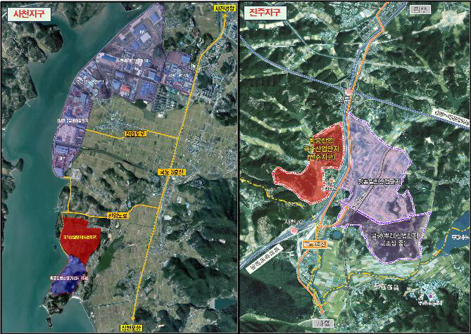 사천진주 항공 국가산단 예정지