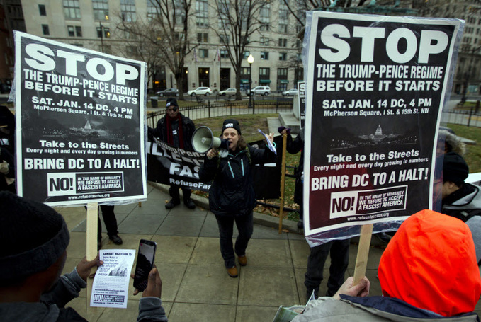 Trump Protests DC <YONHAP NO-1064> (AP)