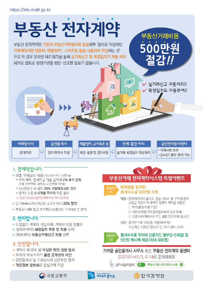 수원시 부동산 거래계약, 3월부터 전자계약서로 한다1