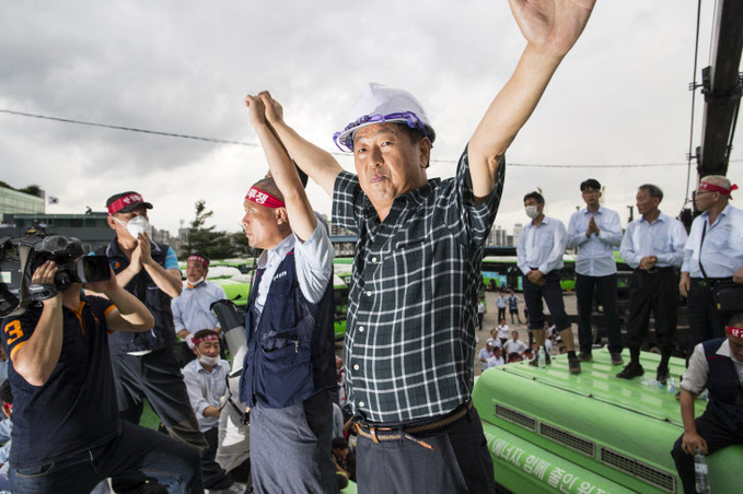 송파상운 차고지 철거 문제, 극적 합의