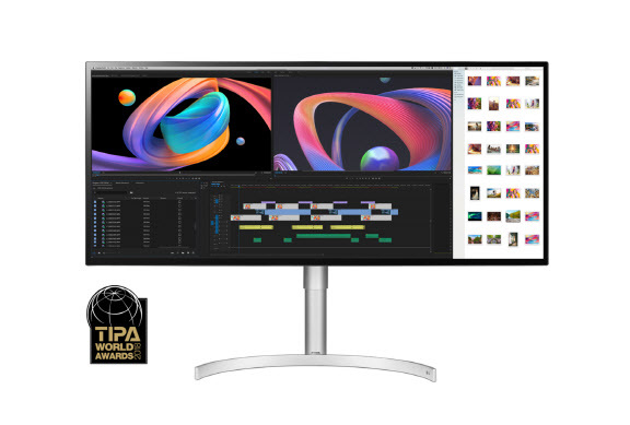 LG 울트라와이드 모니터 TIPA 최고모니터 수상
