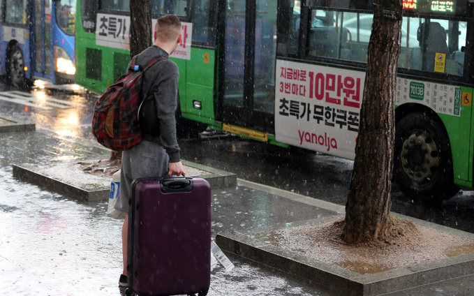 서울에 갑자기 내린 폭우