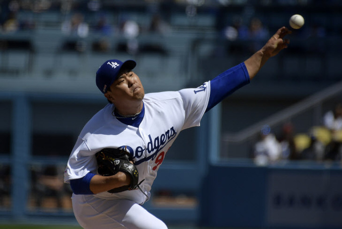 Diamondbacks Dodgers Baseball <YONHAP NO-1408> (AP)