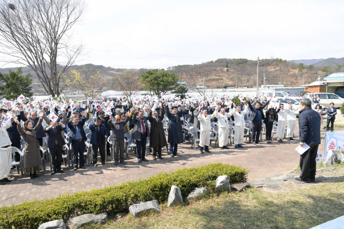 석송 3.1독립만세 100주년 기념식  (1)