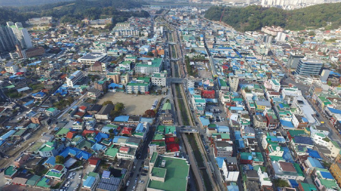 도시재생 뉴딜사업 선정 관련 중학동 일대 사진