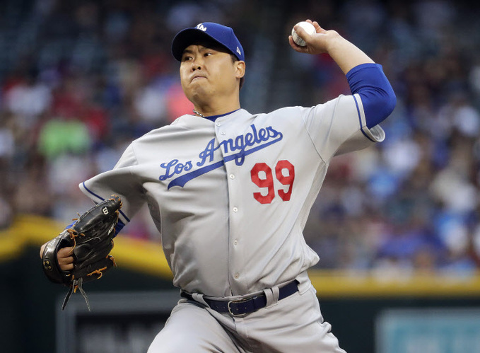 Dodgers Diamondbacks Baseball <YONHAP NO-3760> (AP)