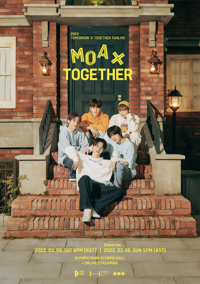 투모로우바이투게더_2022 팬라이브  MOA X TOGETHER 포스터