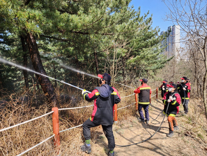 인천 부평구, 산불진화 모의훈련 및 산불예방 캠페인 실시 - 브릿지경제