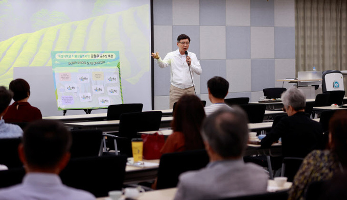 김철우 군수‘보성차산업 발전 방향’ 주제로 목포대학교 특강