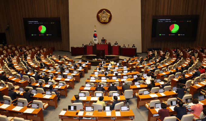 한덕수 총리 해임건의안 가결<YONHAP NO-5060>