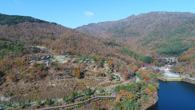 제암산자연휴양림 전경