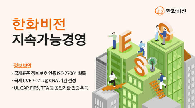 사진. 한화비전, 국제표준 정보보호 인증 ‘ISO 27001’ 획득