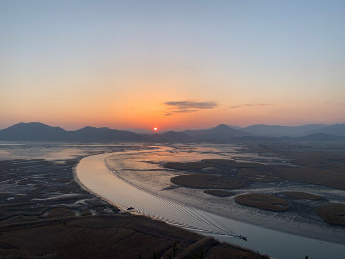 4. 순천만습지 용산전망대에서 바라보는 일몰