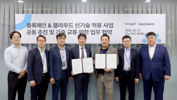 이노그리드, 핑거와 MOU