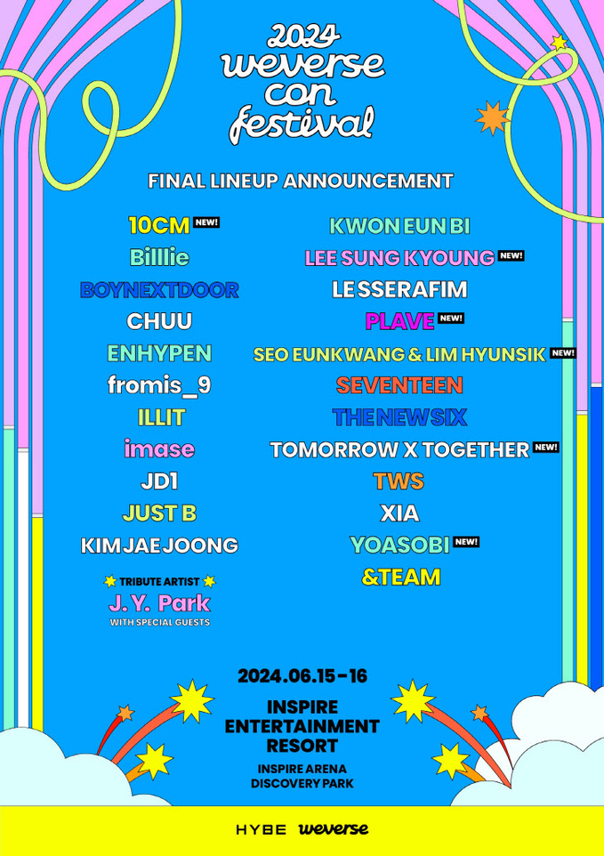 [이미지] 2024 Weverse Con Festival_최종 라인업