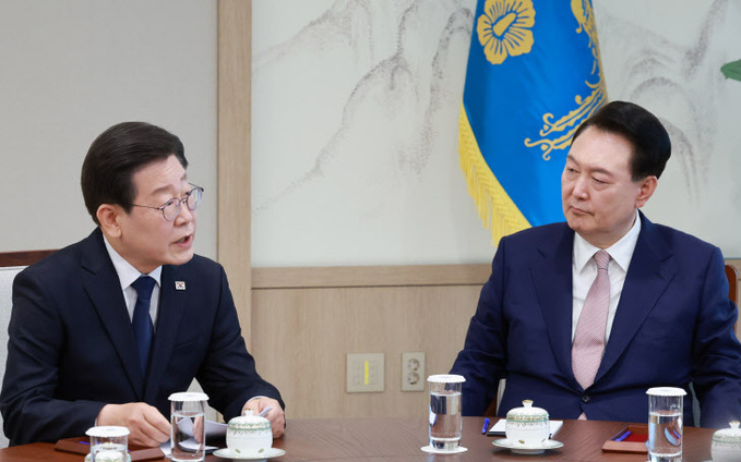 이재명 민주당 대표, 윤석열 대통령과 영수회담