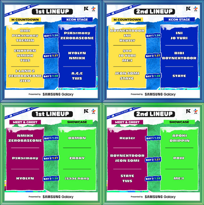 KCON LA 2024_라인업(제공 CJ ENM)